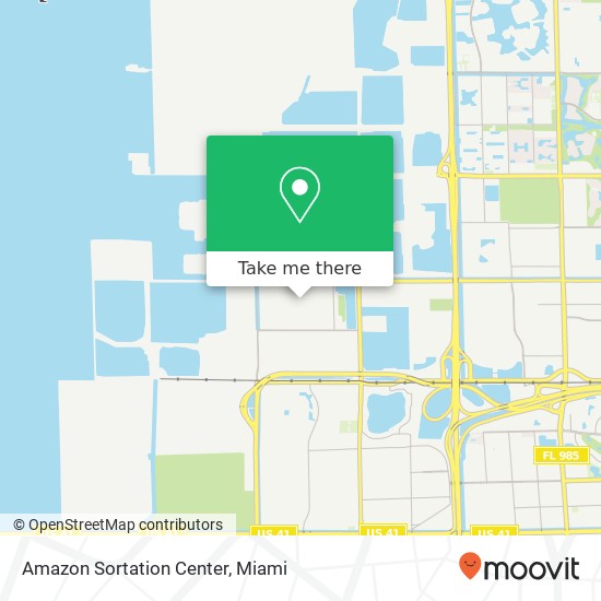 Amazon Sortation Center map