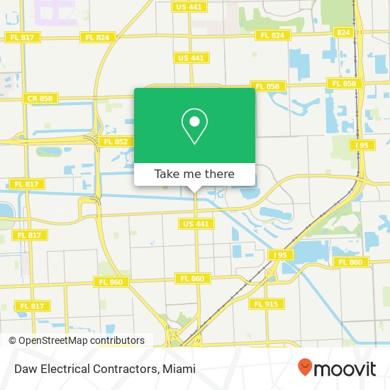 Daw Electrical Contractors map