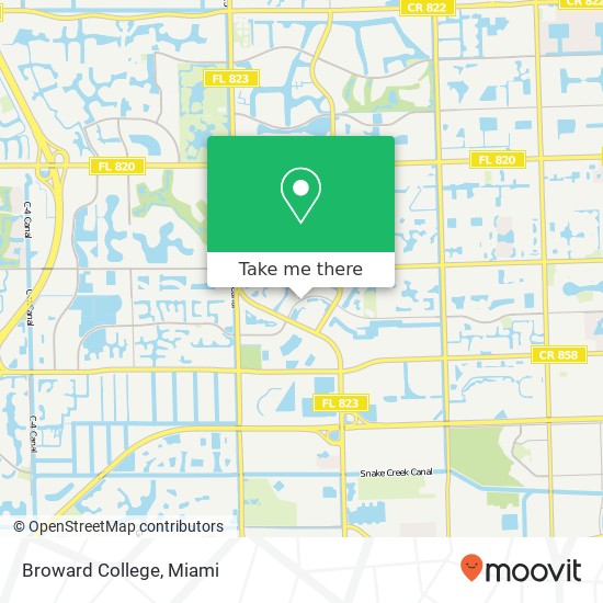 Broward College map