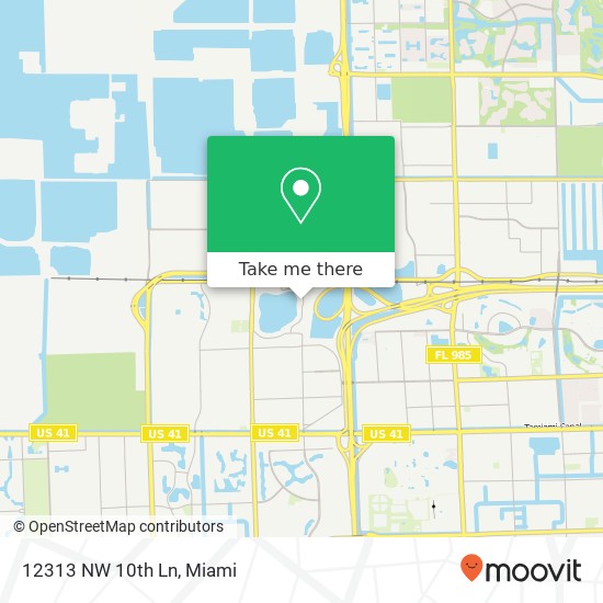 Mapa de 12313 NW 10th Ln