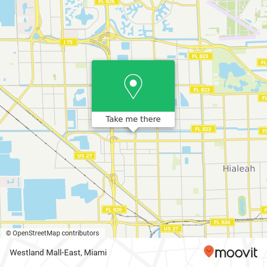 Mapa de Westland Mall-East