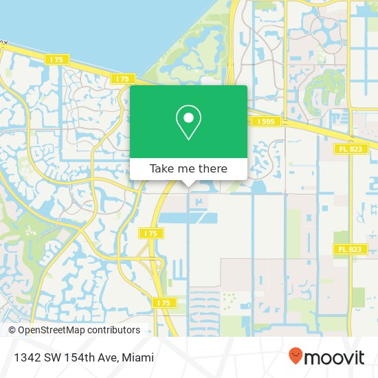 1342 SW 154th Ave map