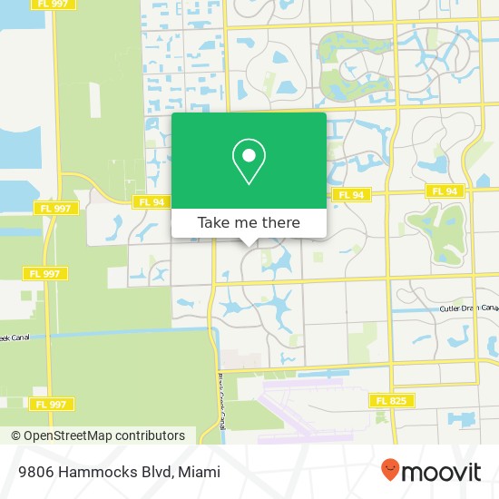 9806 Hammocks Blvd map