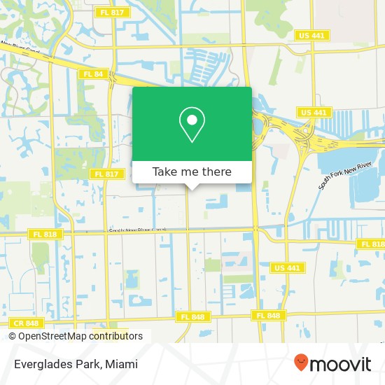 Everglades Park map