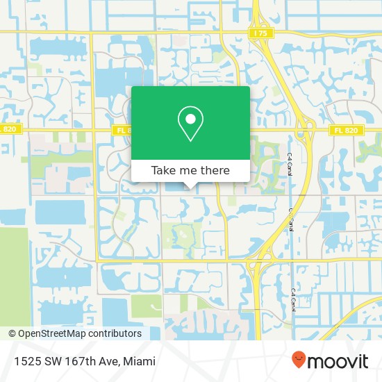 1525 SW 167th Ave map
