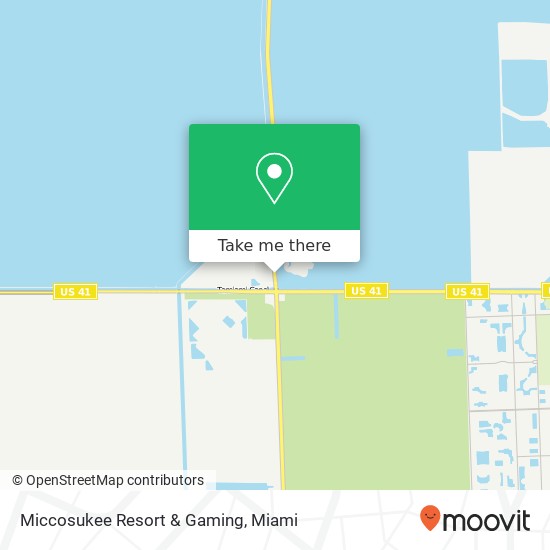 Miccosukee Resort & Gaming map