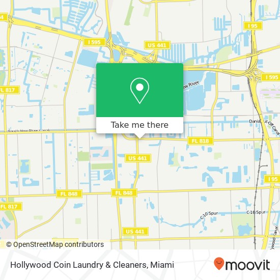 Hollywood Coin Laundry & Cleaners map