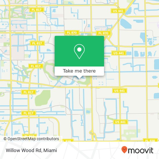 Mapa de Willow Wood Rd