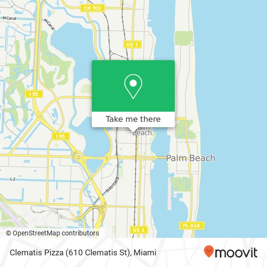 Clematis Pizza (610 Clematis St) map