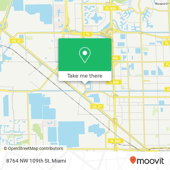 8764 NW 109th St map