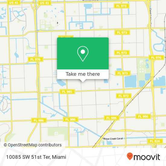 10085 SW 51st Ter map