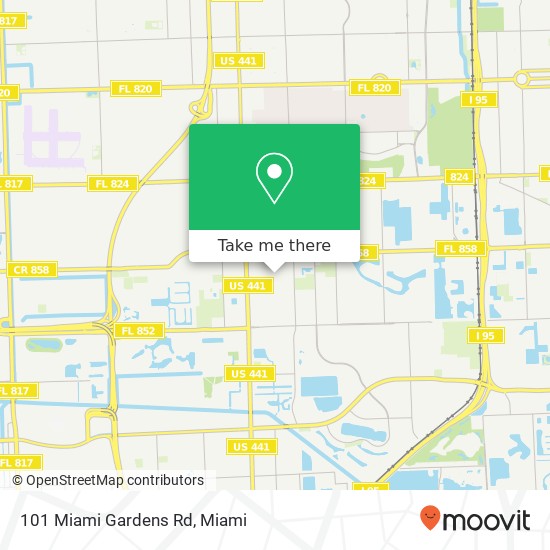 101 Miami Gardens Rd map