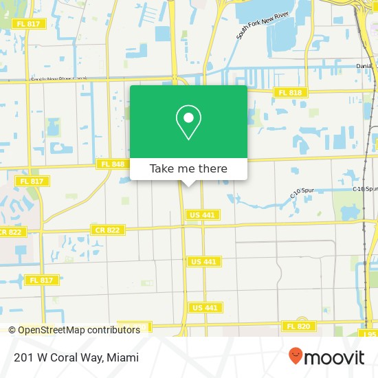 201 W Coral Way map