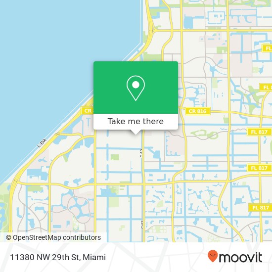 Mapa de 11380 NW 29th St