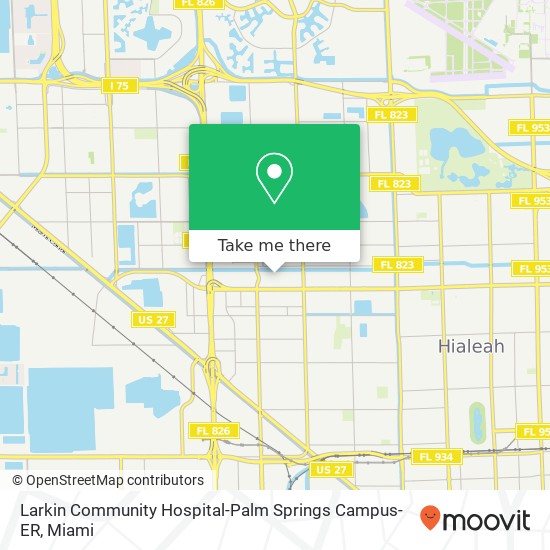 Larkin Community Hospital-Palm Springs Campus-ER map