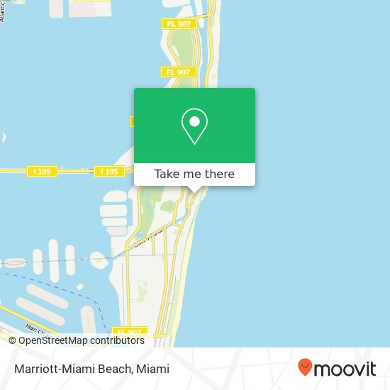 Marriott-Miami Beach map