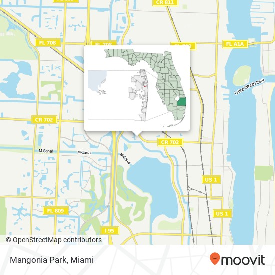 Mapa de Mangonia Park