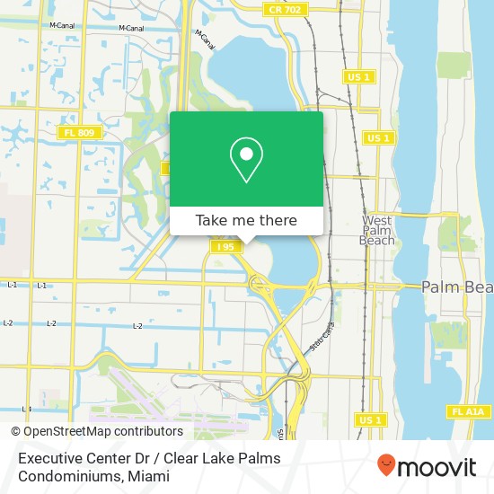 Mapa de Executive Center Dr / Clear Lake Palms Condominiums