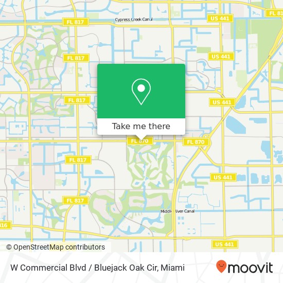 W Commercial Blvd / Bluejack Oak Cir map