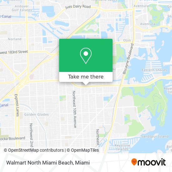 Mapa de Walmart North Miami Beach