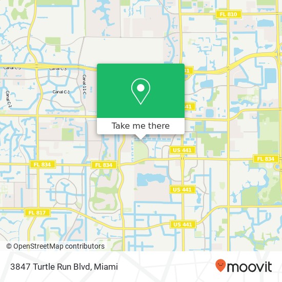 3847 Turtle Run Blvd map