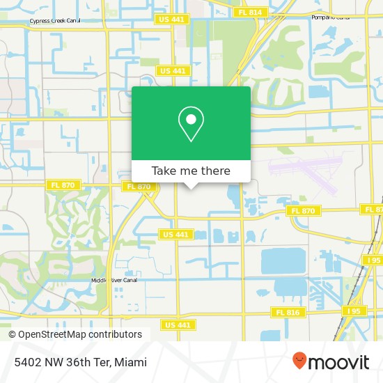 5402 NW 36th Ter map