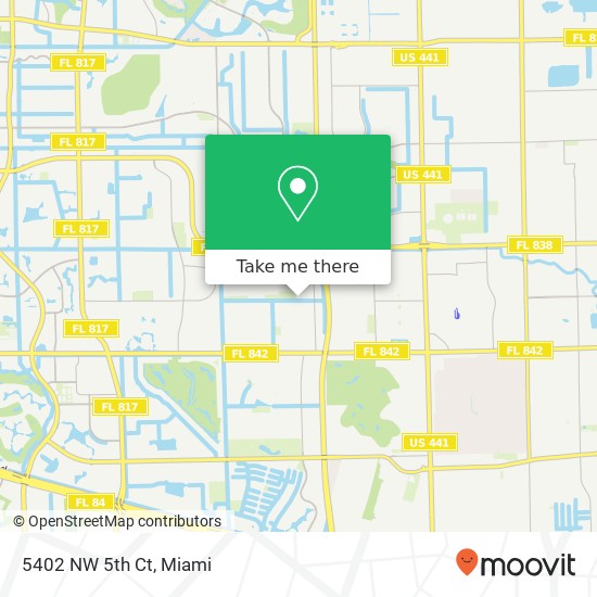 Mapa de 5402 NW 5th Ct