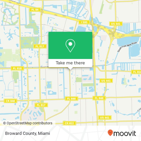 Broward County map