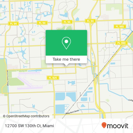 12700 SW 130th Ct map