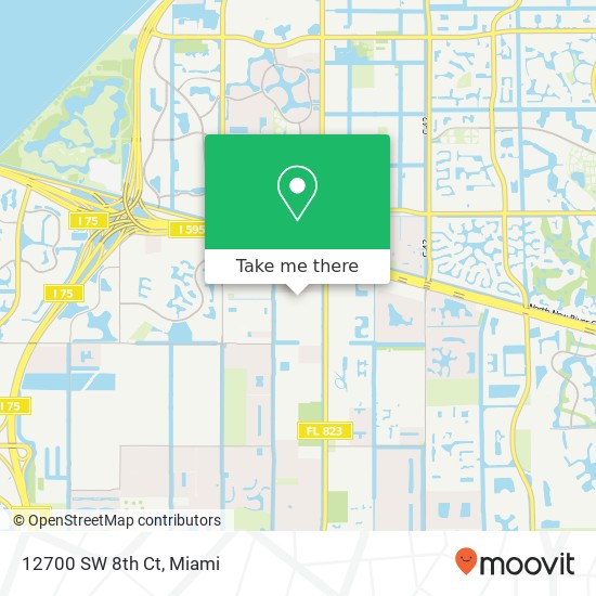 12700 SW 8th Ct map