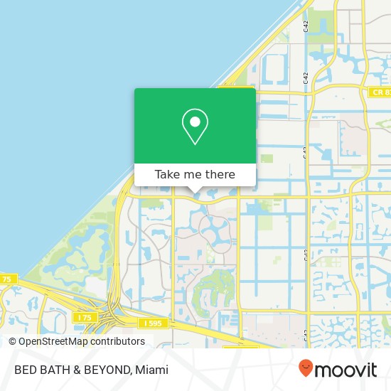 Mapa de BED BATH & BEYOND