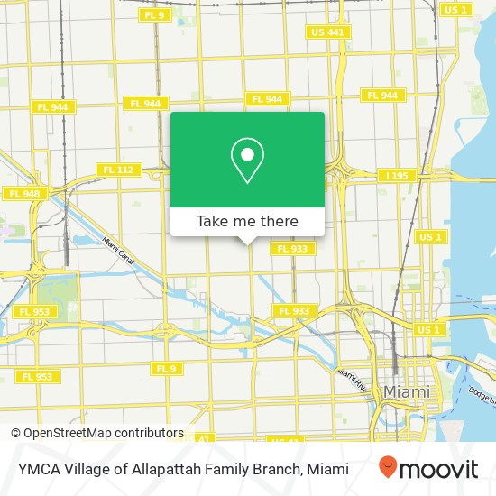 YMCA Village of Allapattah Family Branch map