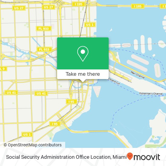 Mapa de Social Security Administration Office Location