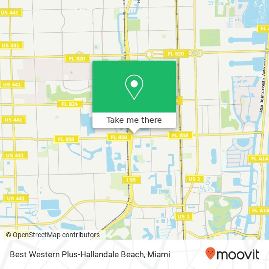 Mapa de Best Western Plus-Hallandale Beach