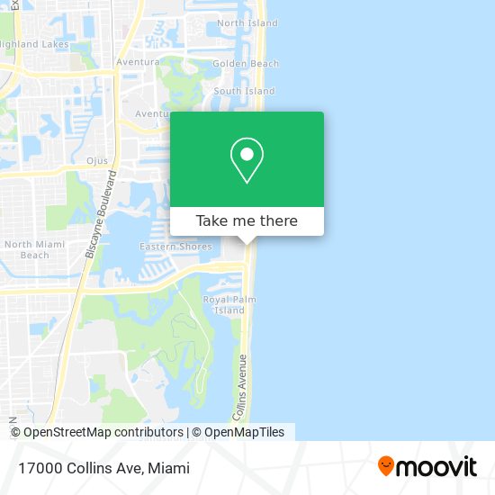 17000 Collins Ave map