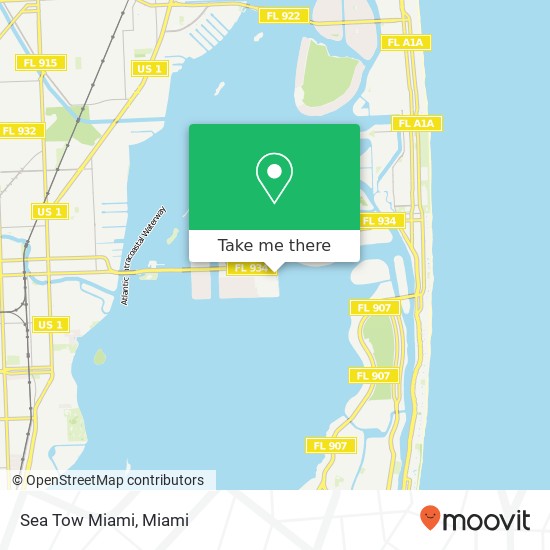 Mapa de Sea Tow Miami