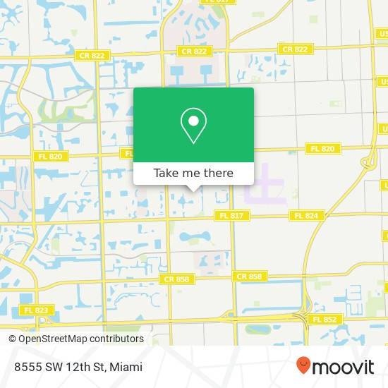 8555 SW 12th St map