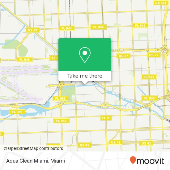 Aqua Clean Miami map