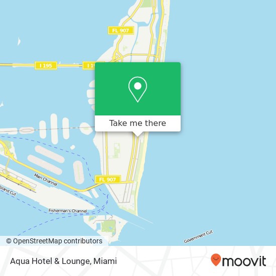 Mapa de Aqua Hotel & Lounge