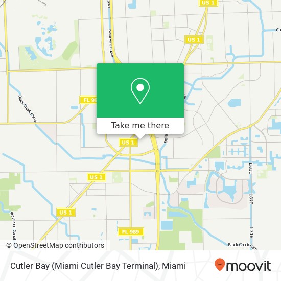Cutler Bay (Miami Cutler Bay Terminal) map