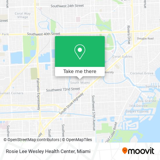 Mapa de Rosie Lee Wesley Health Center