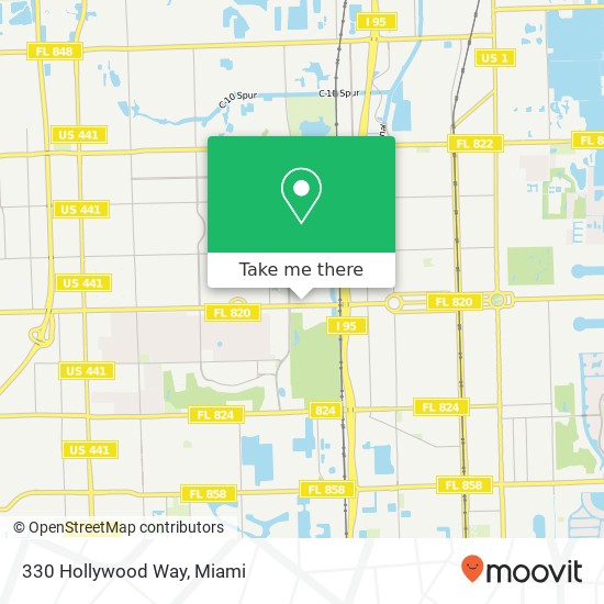 330 Hollywood Way map
