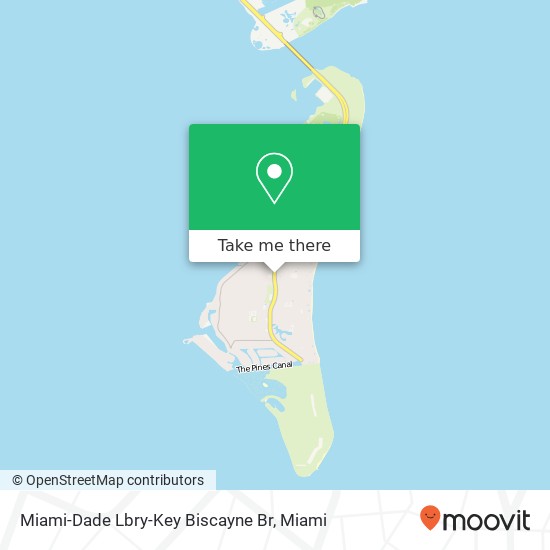 Miami-Dade Lbry-Key Biscayne Br map
