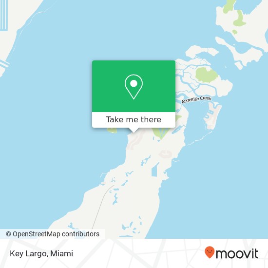 Key Largo map