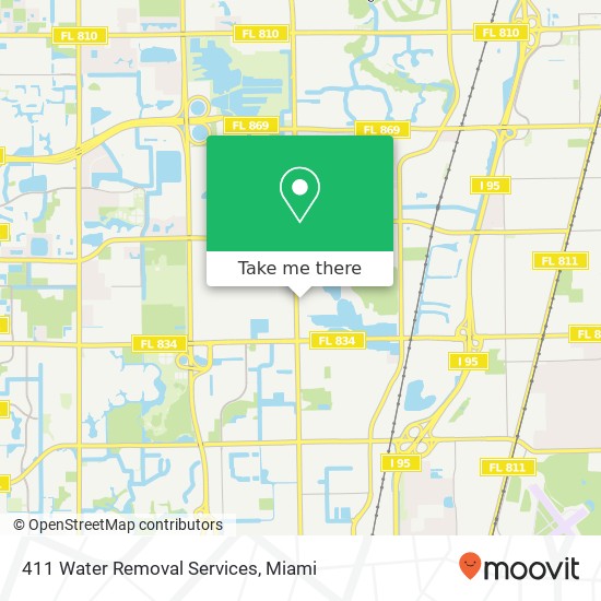 411 Water Removal Services map