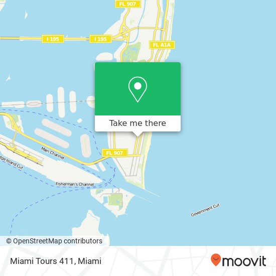 Mapa de Miami Tours 411