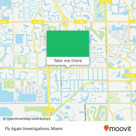 Fly Again Investigations map