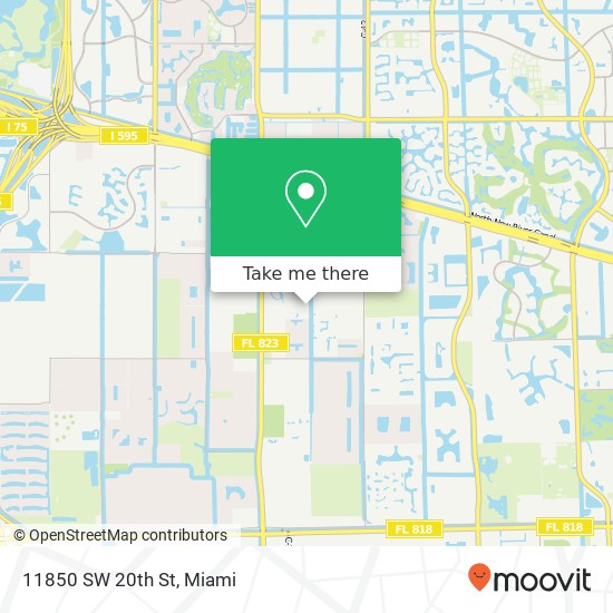 11850 SW 20th St map