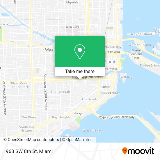 Mapa de 968 SW 8th St