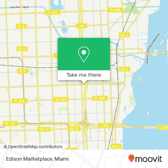 Edison Marketplace map